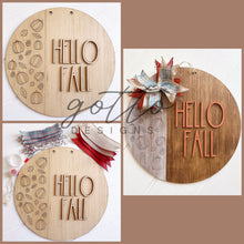 Load image into Gallery viewer, Hello Fall doorhanger
